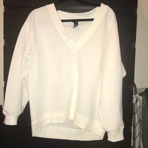 Oversized V-neck Sweatshirt